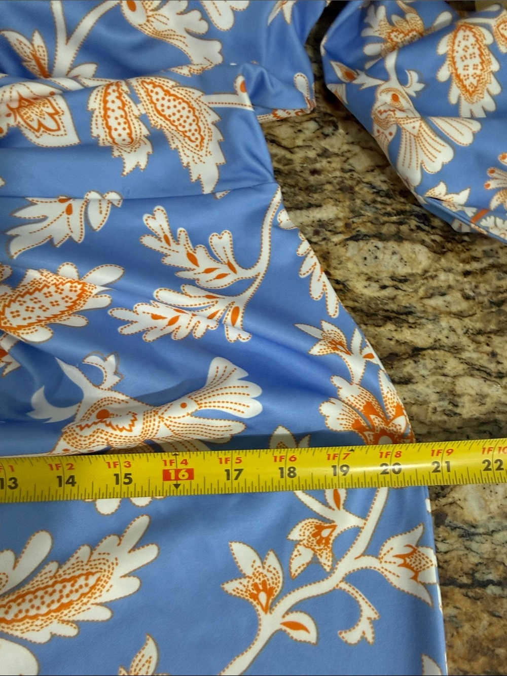 NWT Gretchen Scott Twist and Shout Floral Knee Length Dress Periwinkle Size L - Picture 9 of 10